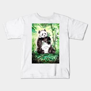 Hungry Big Panda Bear Kids T-Shirt